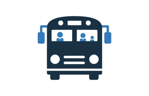 Bus Icon Graphics & Icons for Crafters