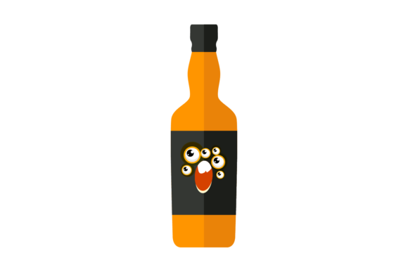 Halloween Monster School Bottle Svg: Graphics & Illustrations