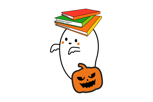 Halloween School Ghost Svg: Graphics & Illustrations