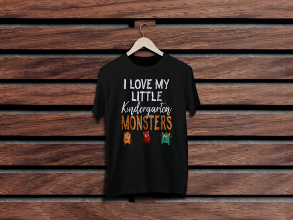 I Love My Little Kindergarten Monsters Graphics