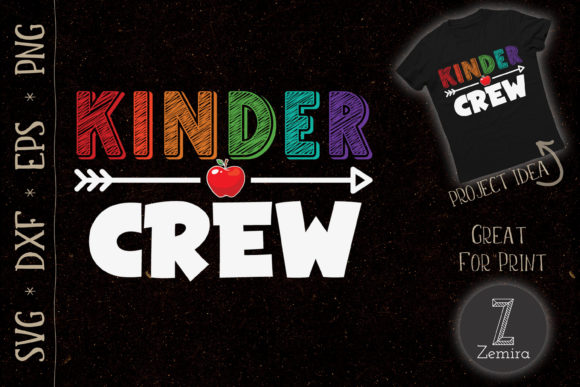Kinder Crew Graphics for T-Shirt Designs