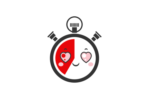 School Clock Live Kawaii Svg: Graphics & Illustrations