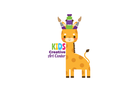 School Giraffe Kids Creative Center Svg Graphics