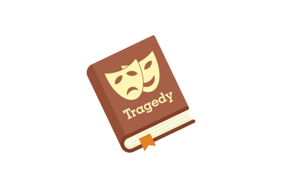 School Icon Book Tragedy Svg: Graphics & Illustrations