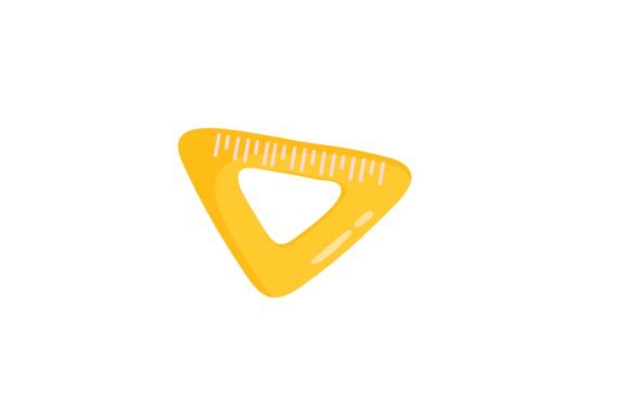 School Ruler Triangle Icons & Graphics Review