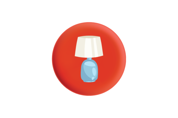 School Study Lamp Icon Svg: Graphics and Illustrations