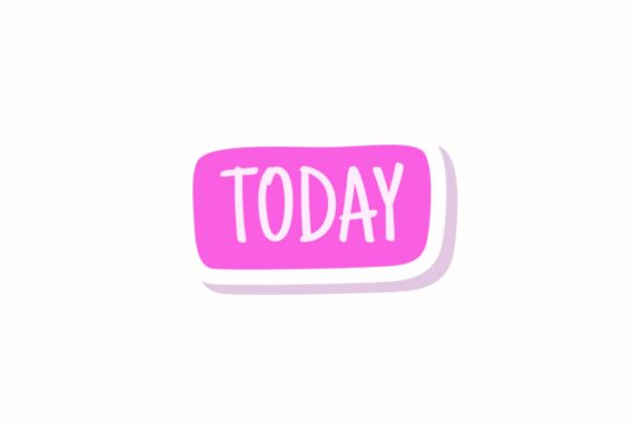 Stickers School Note Today Svg: Graphics & Illustrations