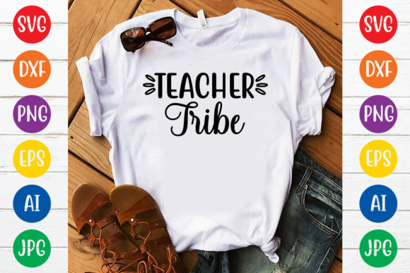 Teacher Tribe Svg Design: Graphics for T-Shirt Designs
